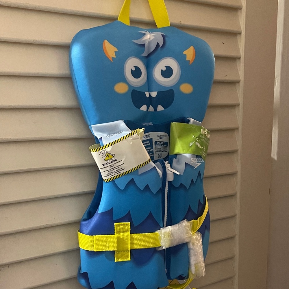Speedo Blue Monster Kids swim Vest